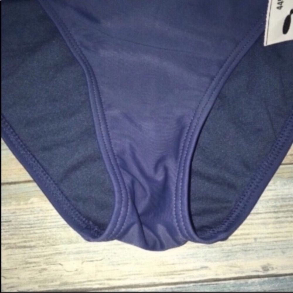 Xhilaration Blue Hipster Cut Bikini Bottoms - Picture 2 of 5
